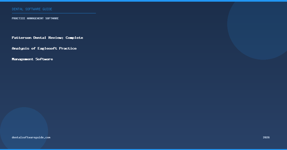 Dental Software Guide