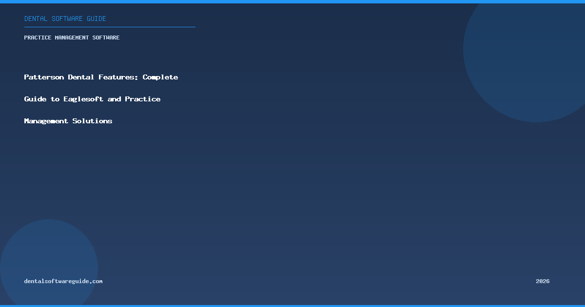 Dental Software Guide