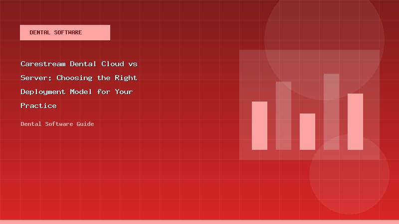 Carestream Dental Cloud vs Server: Choosing the Right Deployment Model for Your Practice