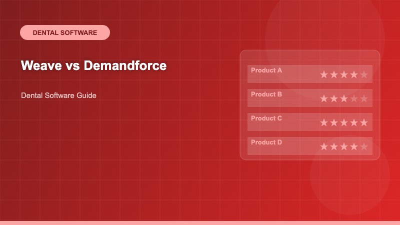 Weave vs Demandforce: Comprehensive Comparison for Dental Practices