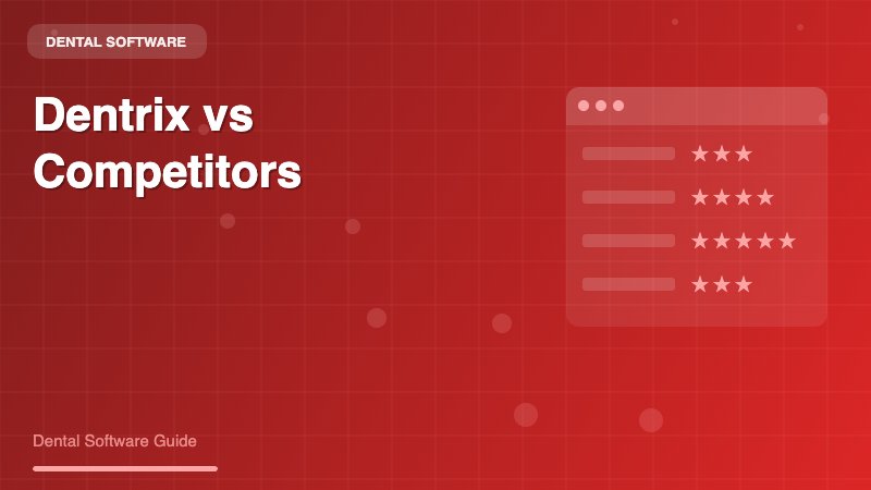 Dentrix vs Competitors: A Comprehensive Comparison Guide for Dental Practices - Dental Software Guide